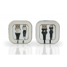 Micro USB Braided Cable in Acrylic Box 2.1Amp mix-Colors