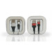 Premium iPhone Braided Cable 2.1 Amp. in Acrylic Box  