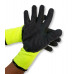 Green Cotton Thermal Gloves with Black Latex (pack of 10)