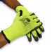 Green Cotton Gloves with Black Latex (pack of 10)