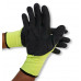 Green Polyester Gloves with Black Latex (pack of 12)