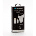 2 in 1 Car Charger-Type C-Black-White 2.4 Amp.