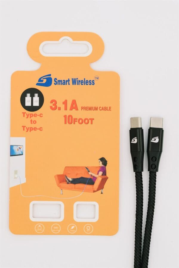 Smart Wireless Type-C to Type-C Cable 10ft.